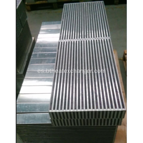 Núcleo de intercooler de aluminio automovilístico